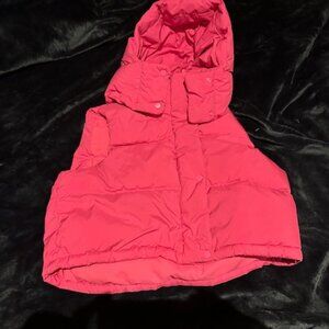 Lululemon SOnic Pink Wunder Puff Super Cropped Vest size 8